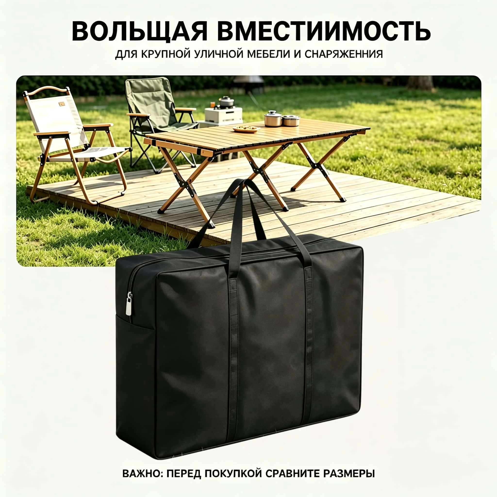 Suitable for Storing Bags on Water Tables 420D Oxford Cloth Large Capacity with Double Zipper