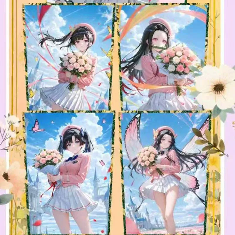 Huanxi Creazione culturale Commerci all'ingrosso Collezione Demon Slayer Booster Box Wave1 Raccoglitore Waifu Style Kids Gioco di carte da gioco Gioco di calamari