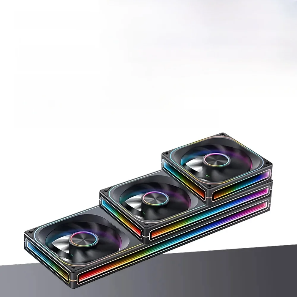 JONSBO ZA-120/240/360 ARGB 12/24/36CM ventilateur de châssis synchronisation d'éclairage de la carte mère/plaque signalétique en aluminium/ventilateurs de boîtier PWM