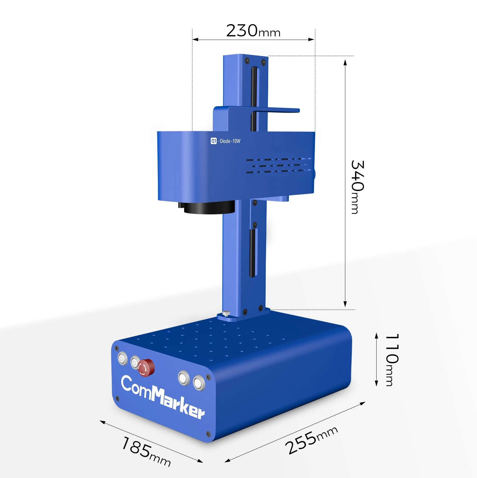 Diaotu Q1 Diode laser engraver 80w laser marking machine cnc laser engraving machine for woods Stainless steel Pets tags diy