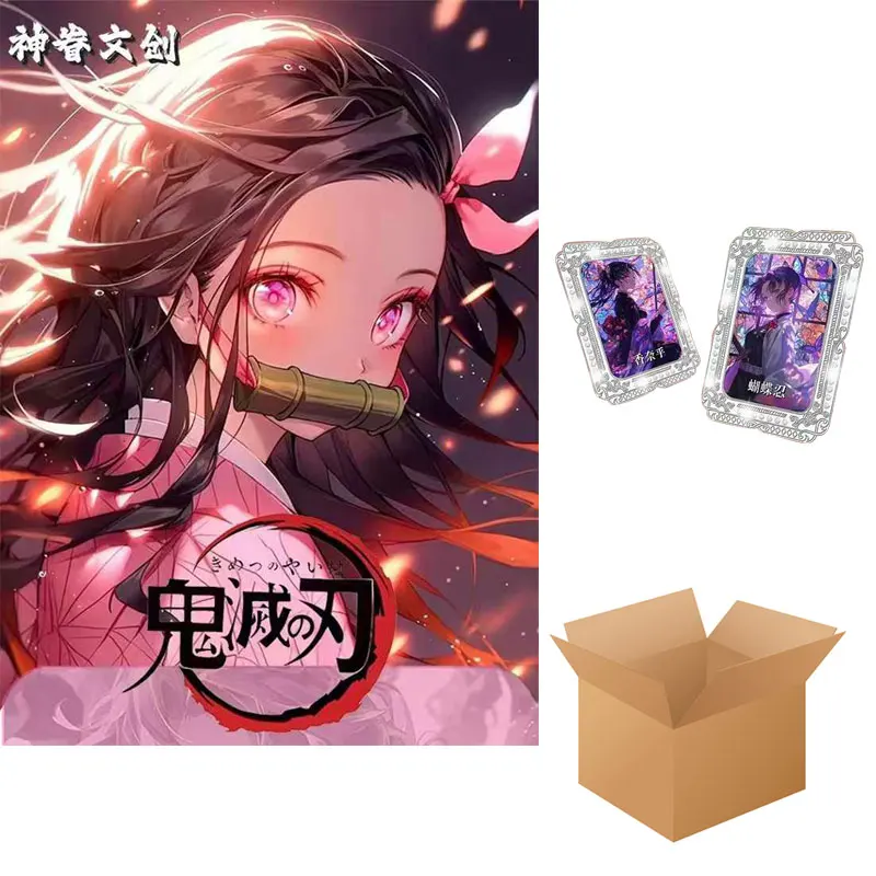 Demon Slayer Cards Booster Box Collection Divine Creation Wave1 Wholesale 1case Playing Anime Diamond Cards