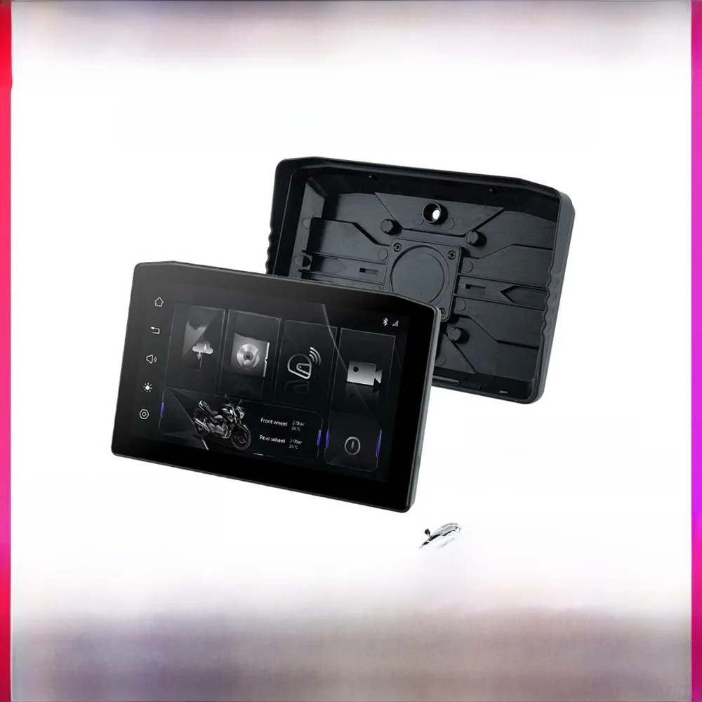 EKIY 6,25 Zoll tragbares digitales Armaturenbrett, Diebstahlschutz, abnehmbarer Bildschirm, GPS, Motorrad-Navigation, kabelloses CarPlay, Moto, Android, Auto