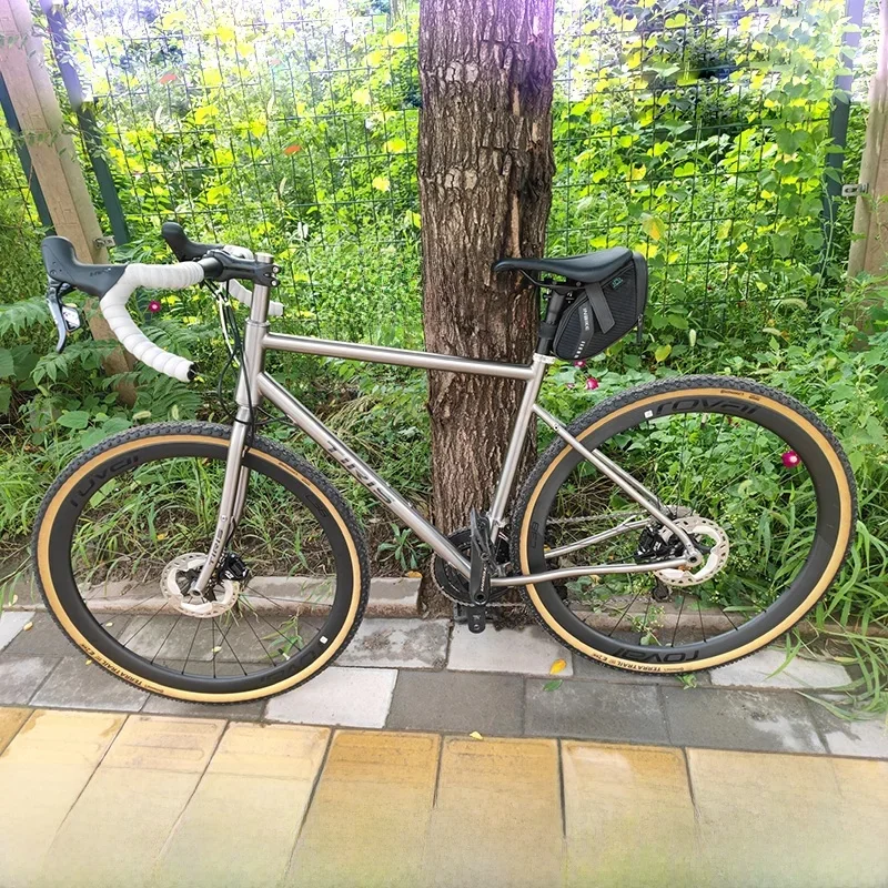 AliExpress TIRIS-CR3 Titanium Gravel Bike Frame, Cyclocross Frame, Road Endurance,Race Cycling Frameset, 700C,29 Custom