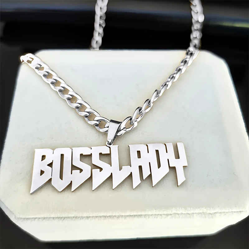 

Custom Men's Necklace Cuban Chain Personalized Rock Hip Hop Necklace Customized Name Numbers Text 304L Stainless Steel Jewelry