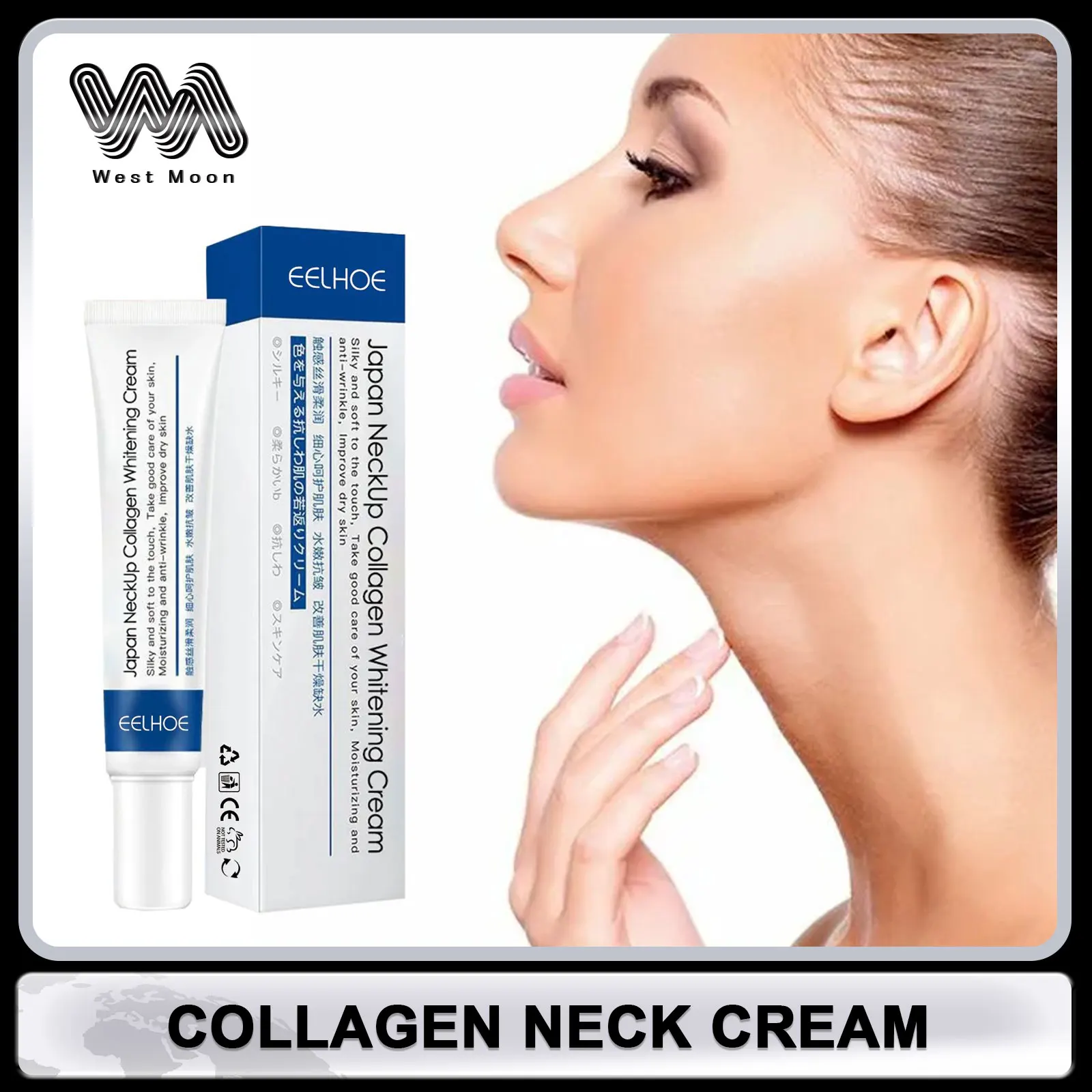 

Collagen Neck Cream Eliminate Double Chin Moisturize Skin Nourishing Tighten Lift Rejuvenation Skincare Neck Lines Protein Cream