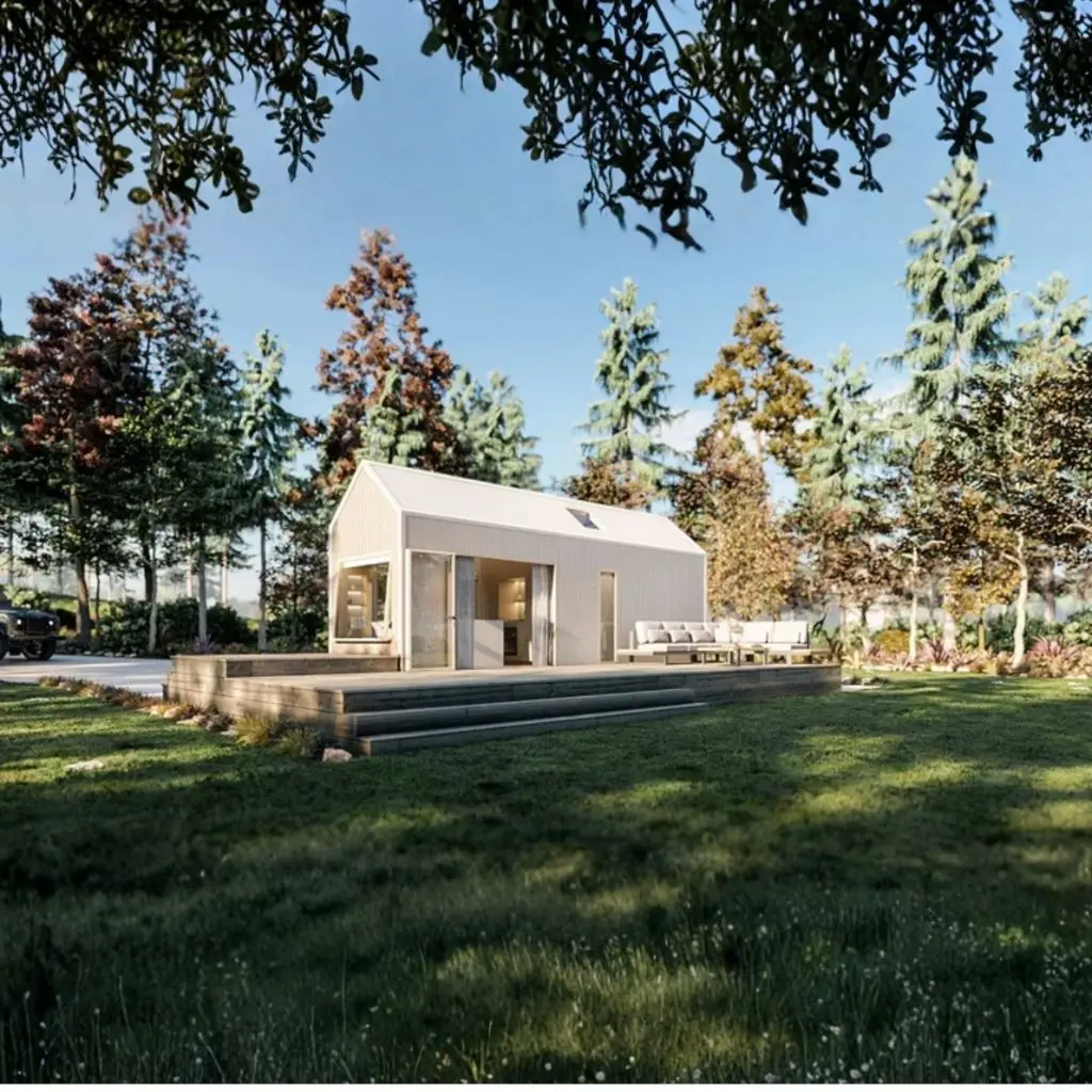 خطط البيت الصغير (الخطط المطبوعة) | 8.5 م × 2.4 م مخططات ذاتية الصنع على العجلات | 2-غرفة نوم مع دور علوي | دليل البناء الكامل #1