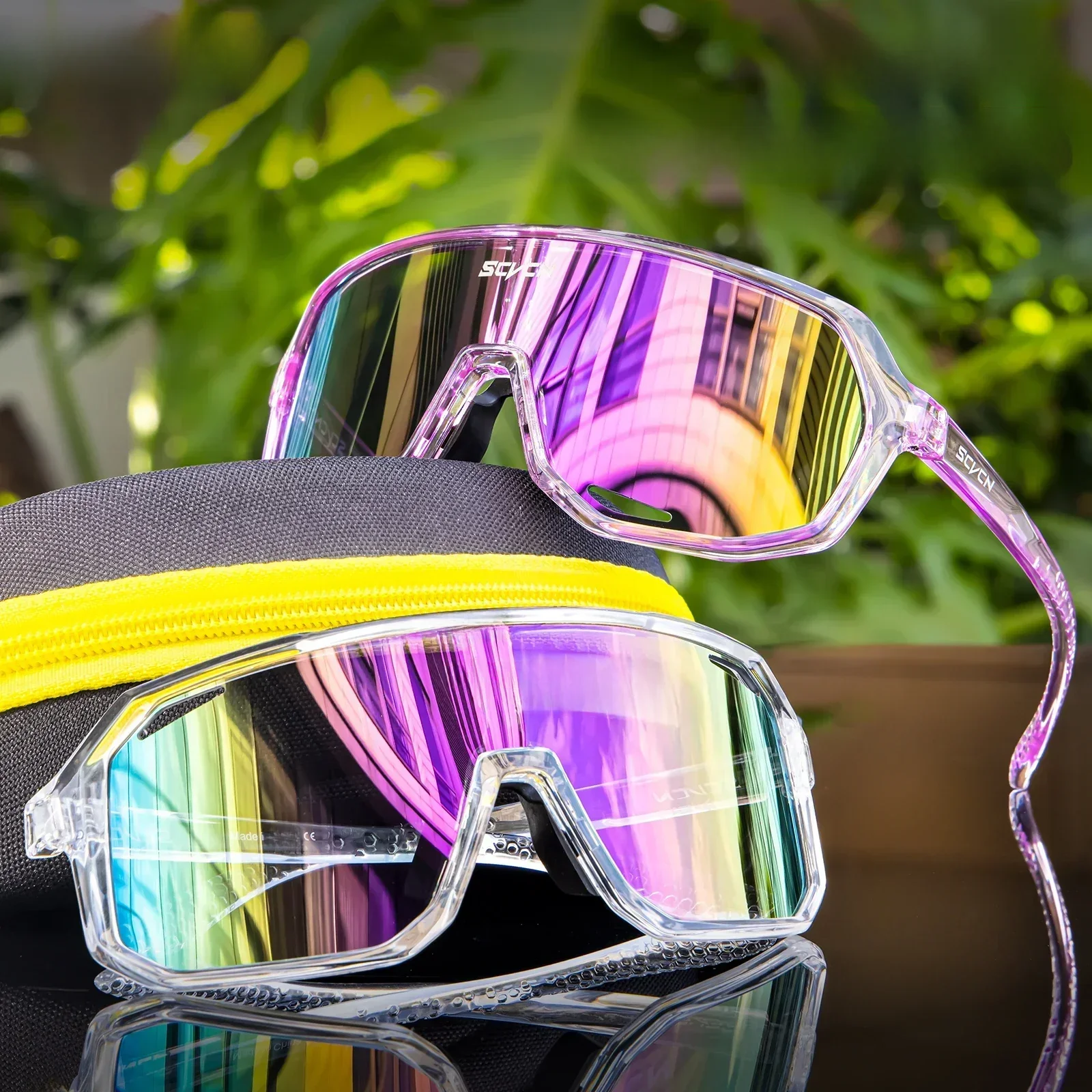 AliExpress SCVCN New Men Cycling Sunglasses Sport Outdoor Bicycle Eyewear Women MTB Glasses Mountain Road Bike Cycling UV400 Goggles