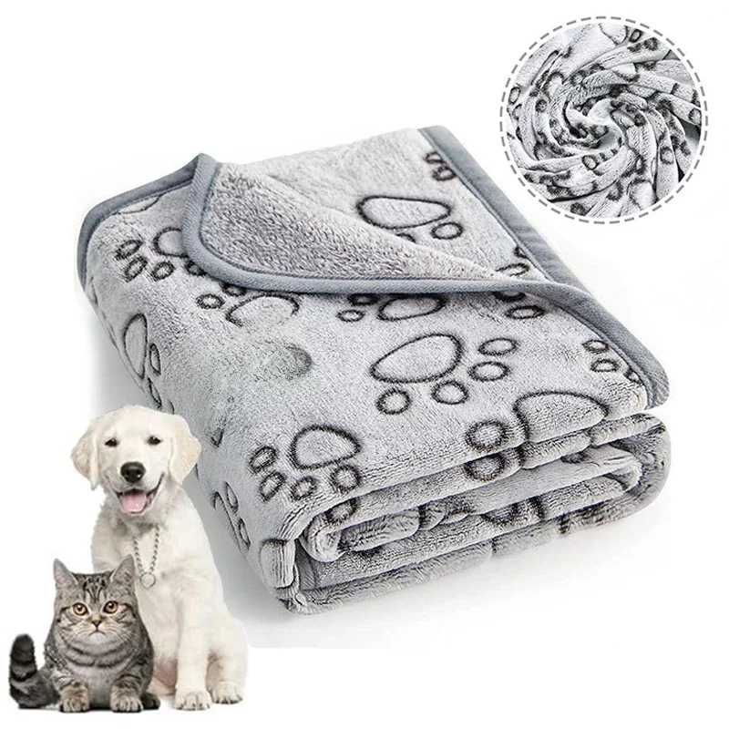 Couverture douce et moelleuse pour animaux de compagnie, haute qualité, motif de dessin animé mignon, polymères pour animaux de compagnie, chaude et confortable pour chats et chiens