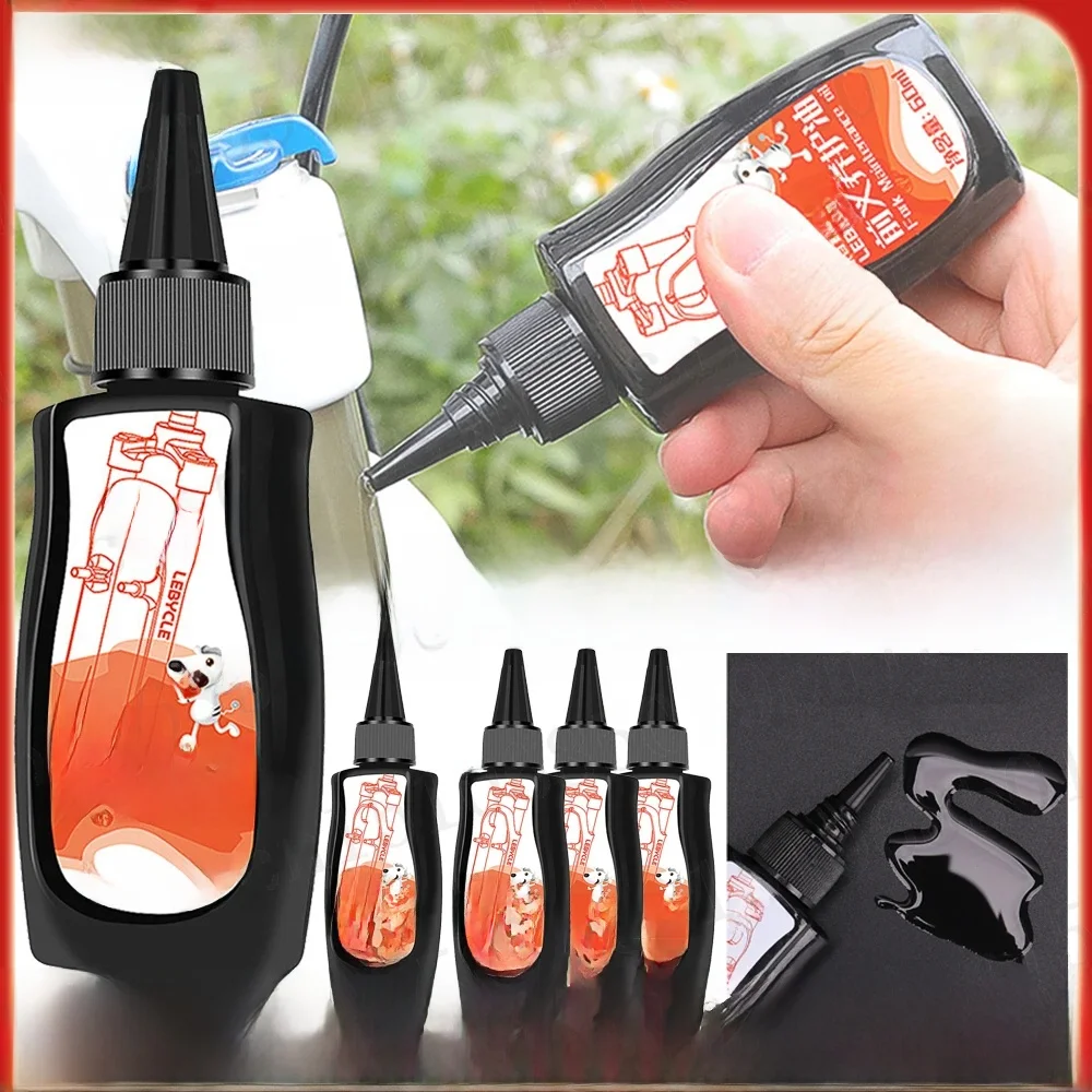 AliExpress NONE 5-1PCS Mountain Bike Front Fork Shock Absorber Oil 60ml Corrosion Resistance Front And Rear Shock Absorber Oil Lubricating Oil