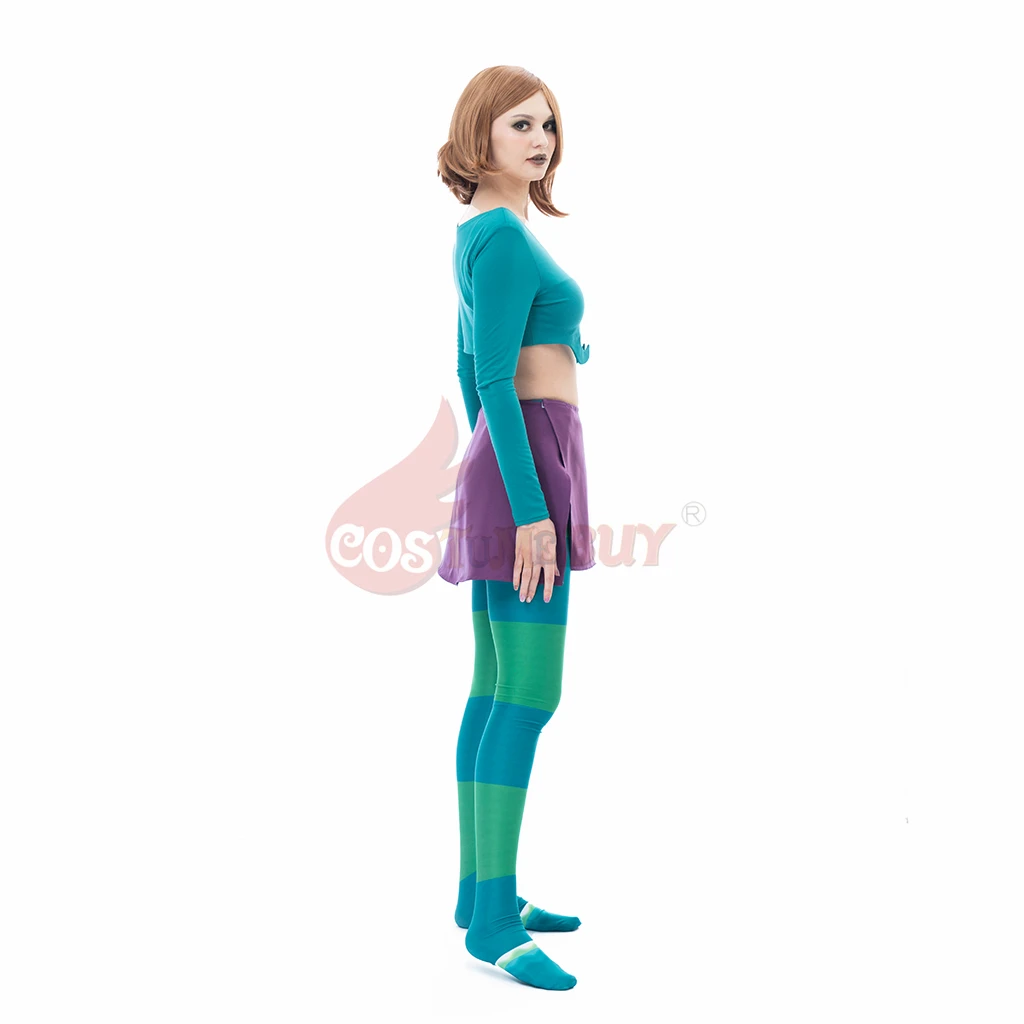 W.I.T.C.H. Comics Irma Lair Cosplay Witch Costume maga Mage Role Sexy Crop Top + minigonna Suit Halloween Outfit For Women