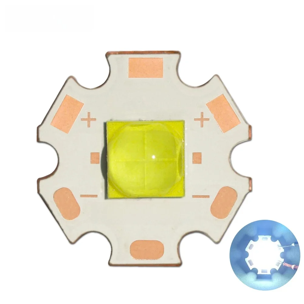 XHP70.3 LED Chip High Power Lamp Ceramic Beads7070 40W DC3V 6V 12V Zimny Ciepły Biały XHP70.2 XHP50.2 Latarka Głowica / Szperacz — zdjęcie 2