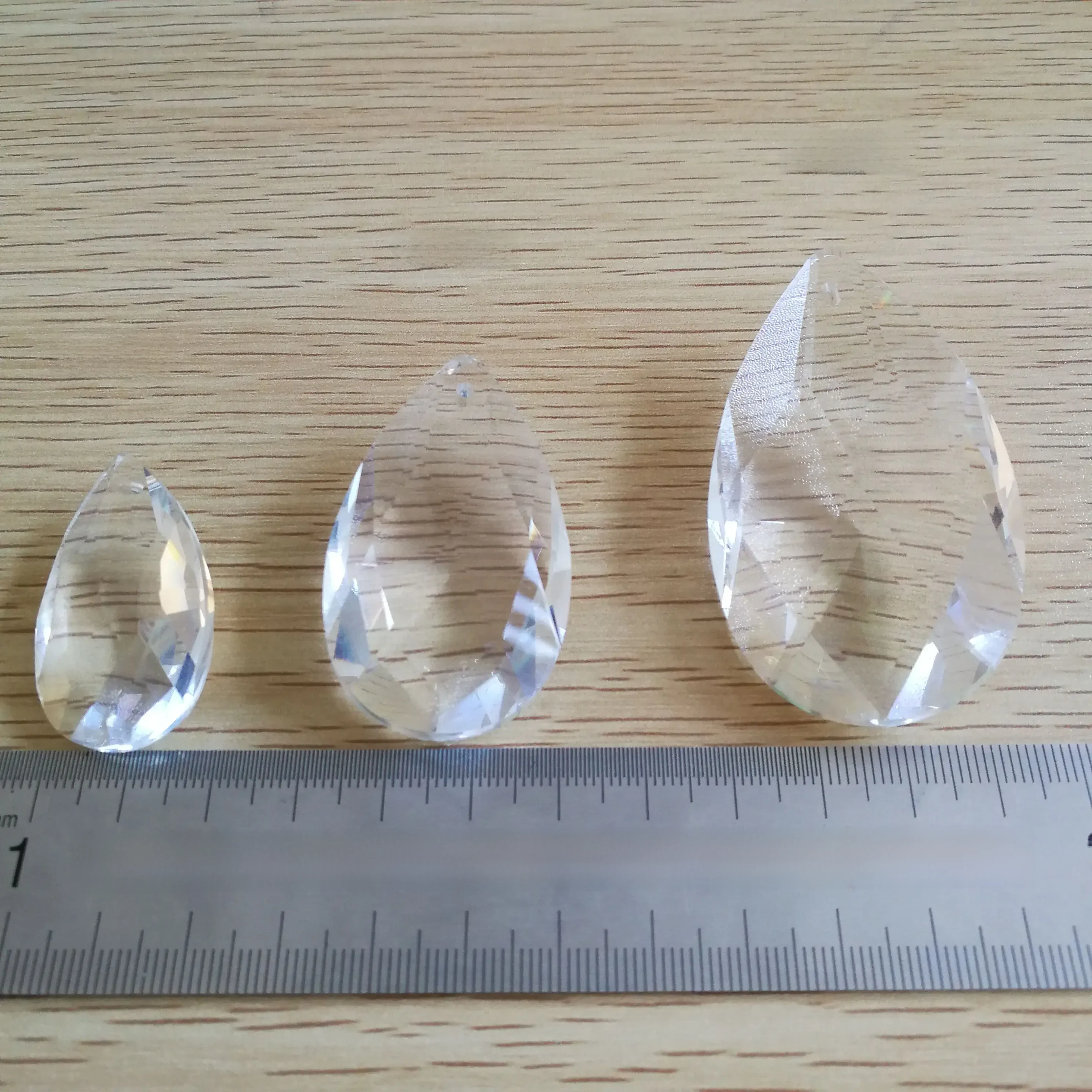 Lustre en forme de maille de verre cristal clair 38-76mm, pièces d'éclairage, attrape-soleil, prisme pendentif pour décoration de mariage à domicile