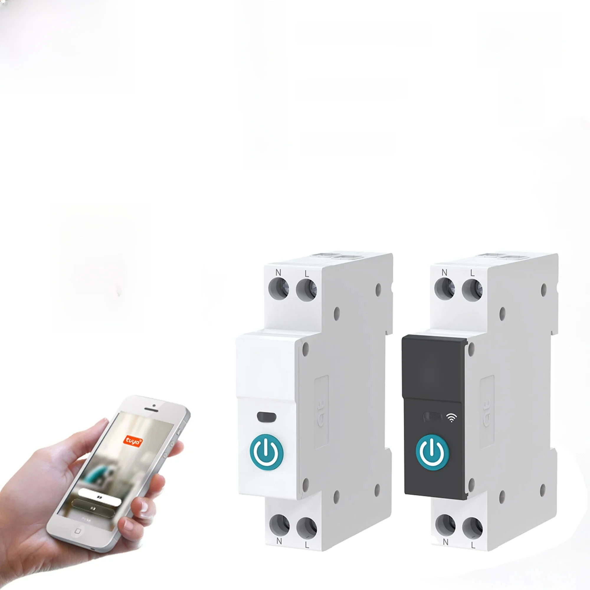 Disjoncteur intelligent WIFI TUYA avec mesure 1P 63A Rail DIN pour maison intelligente commutateur de télécommande sans fil pour App