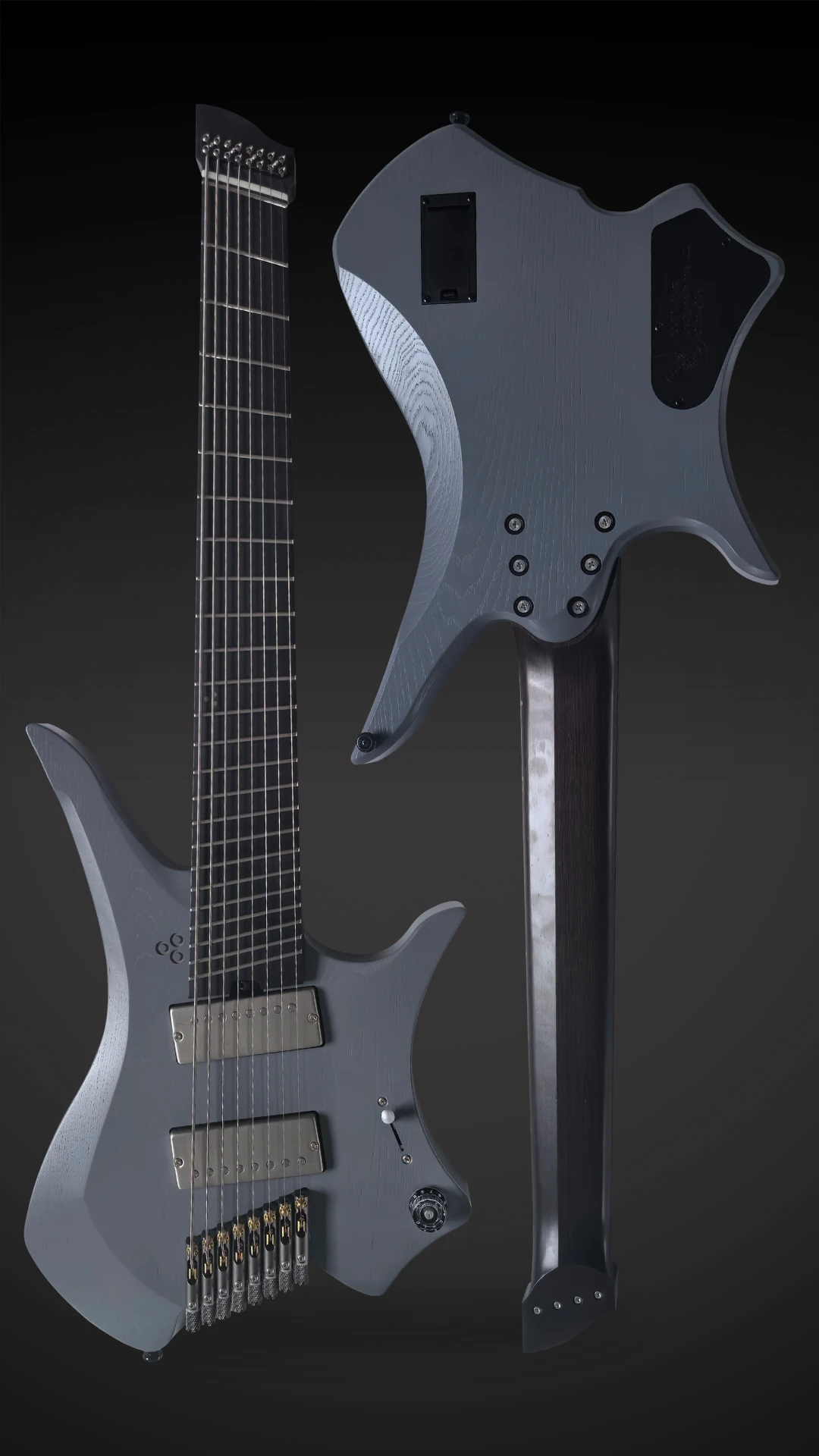 GOC Guitars Headless Vajra 8 Battleship