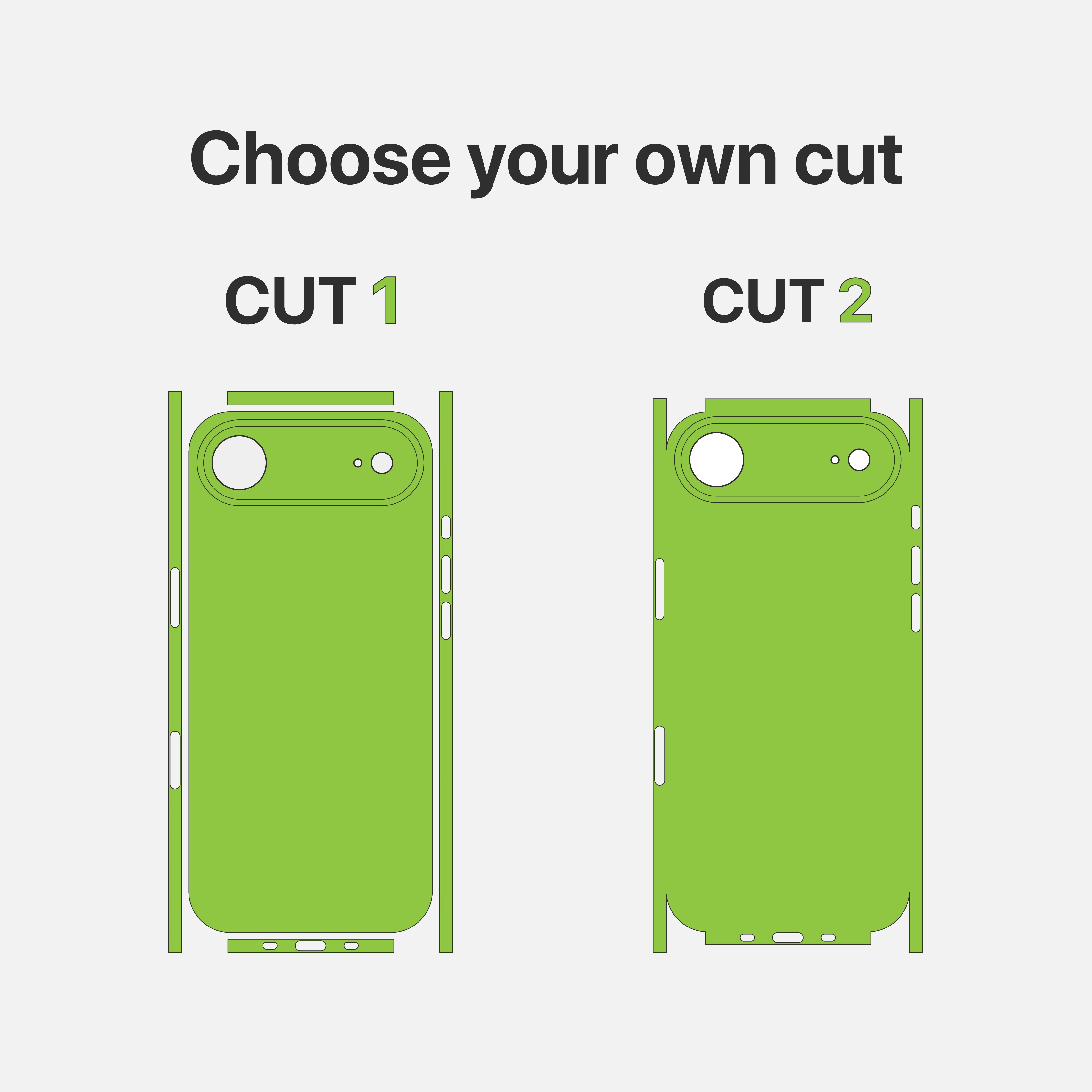 شارات تغليف الجلد لهاتف iPhone 17 Air - مجموعة Nexa Skins IA046 - ملصقات فينيل للهاتف المحمول