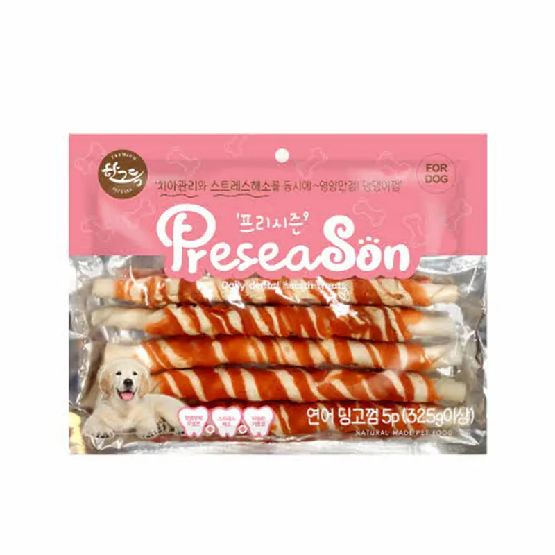 [Pre-season] Dingo Gum salmon stick (5P/10.5 inch), dog snack, dog snack, dog gum