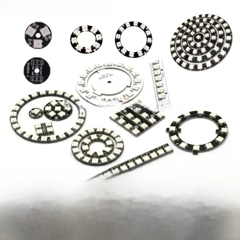 Kit de pilotes intégrés pour Ardu37, anneau LED RVB, lumière de lampe WS2812, bricolage, 5V, 1, 3, 4, 7, 8, 9, 12, 16, 24 bits, 32 bits, 64 bits, 5050