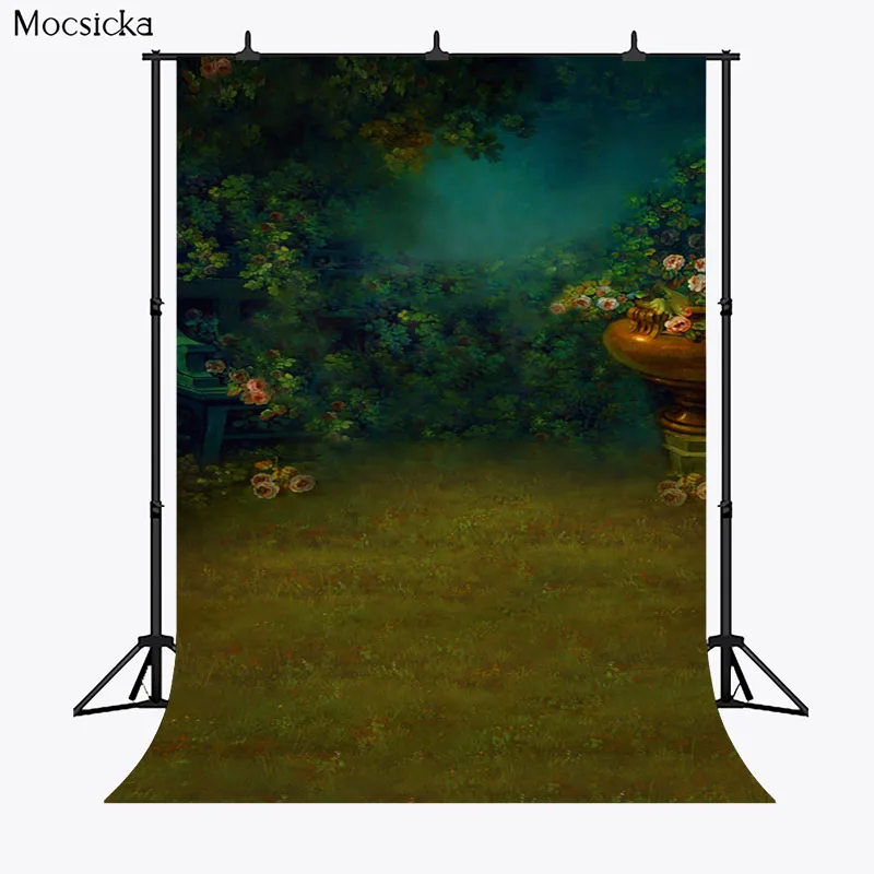 Lukisan Tangan Musim Semi Bunga Fotografi Latar Belakang Bersalin Anak Baru Lahir Potret Pemotretan Latar Belakang Foto Alat Peraga Studio Booth