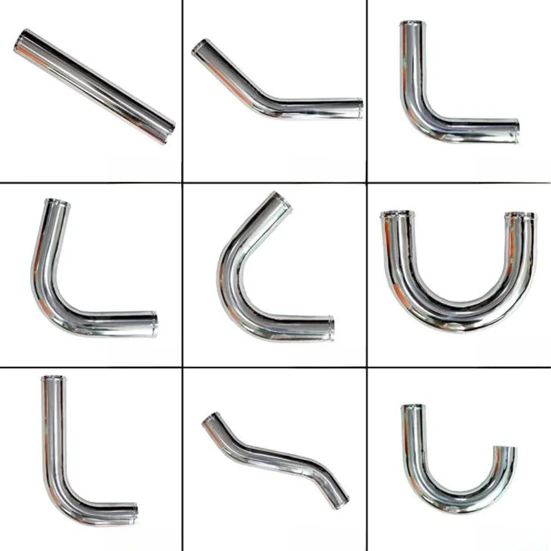 Samochód DIY zmodyfikowany rura aluminiowa Intercooler Turbo dolotowy wzmacniacz rury 51/57/63/70/76MM ogólne — zdjęcie 2