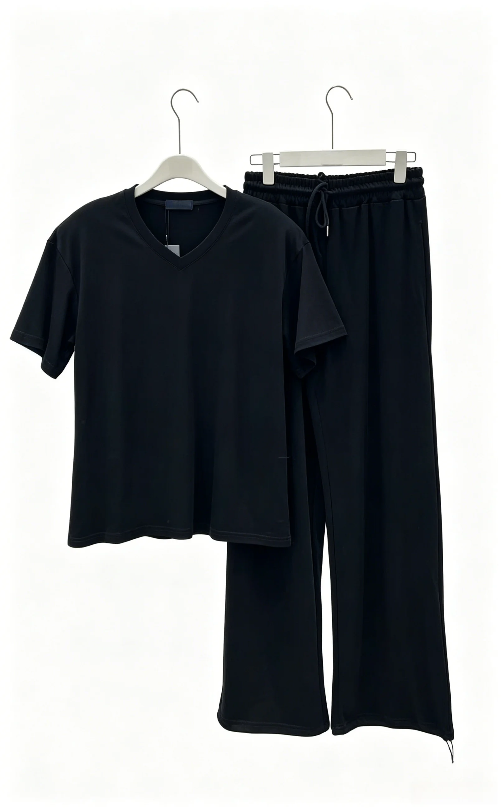 

2026 New Ladies Multi Color Casual Tracksuit Size M Oversized Short Sleeve T Shirt Elastic Waist Pants Loungewear Code 055