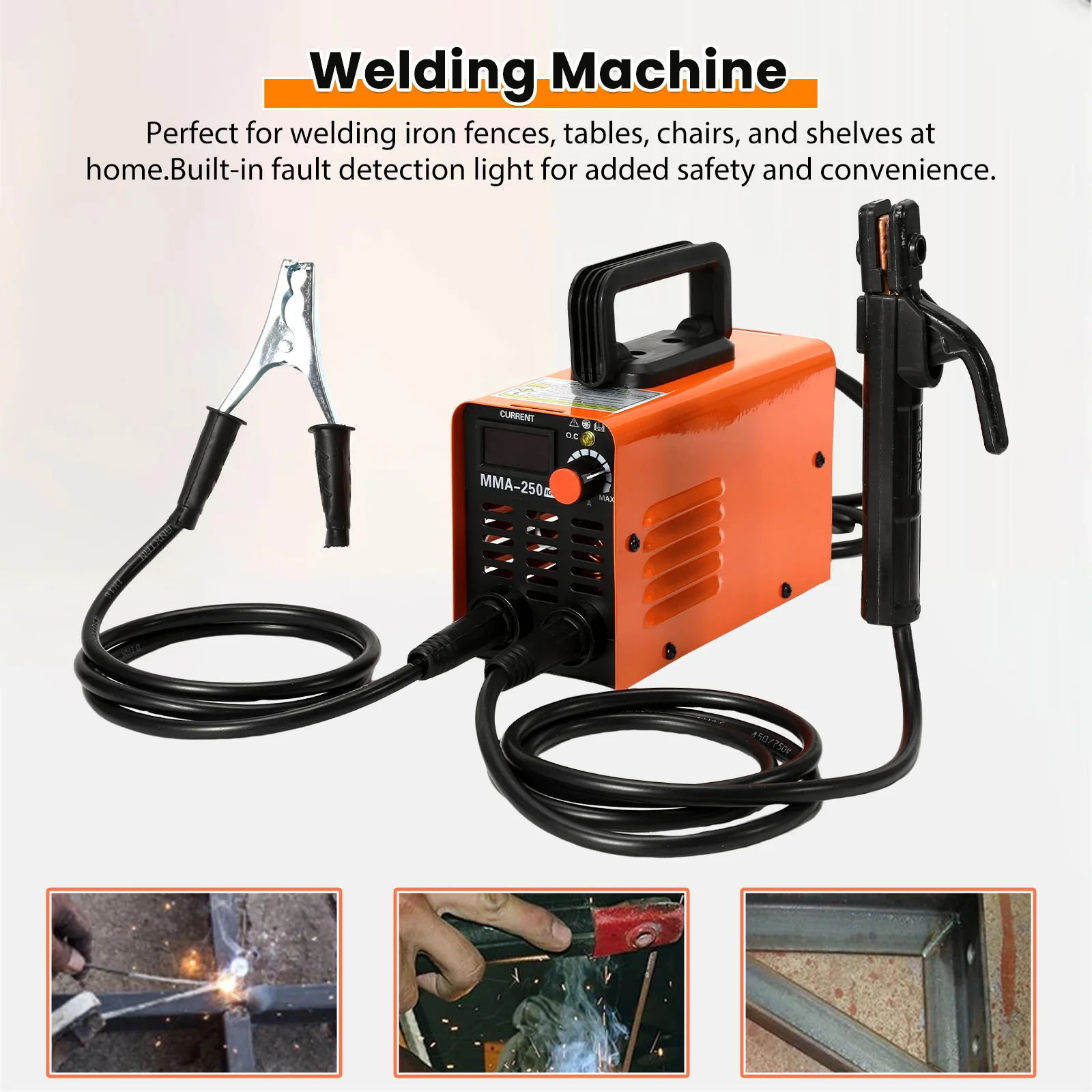Machine à souder portable MMA-250, 4000W, soudeuse à arc électrique à inverseur, courant réglable 20-250A, machine à souder compacte