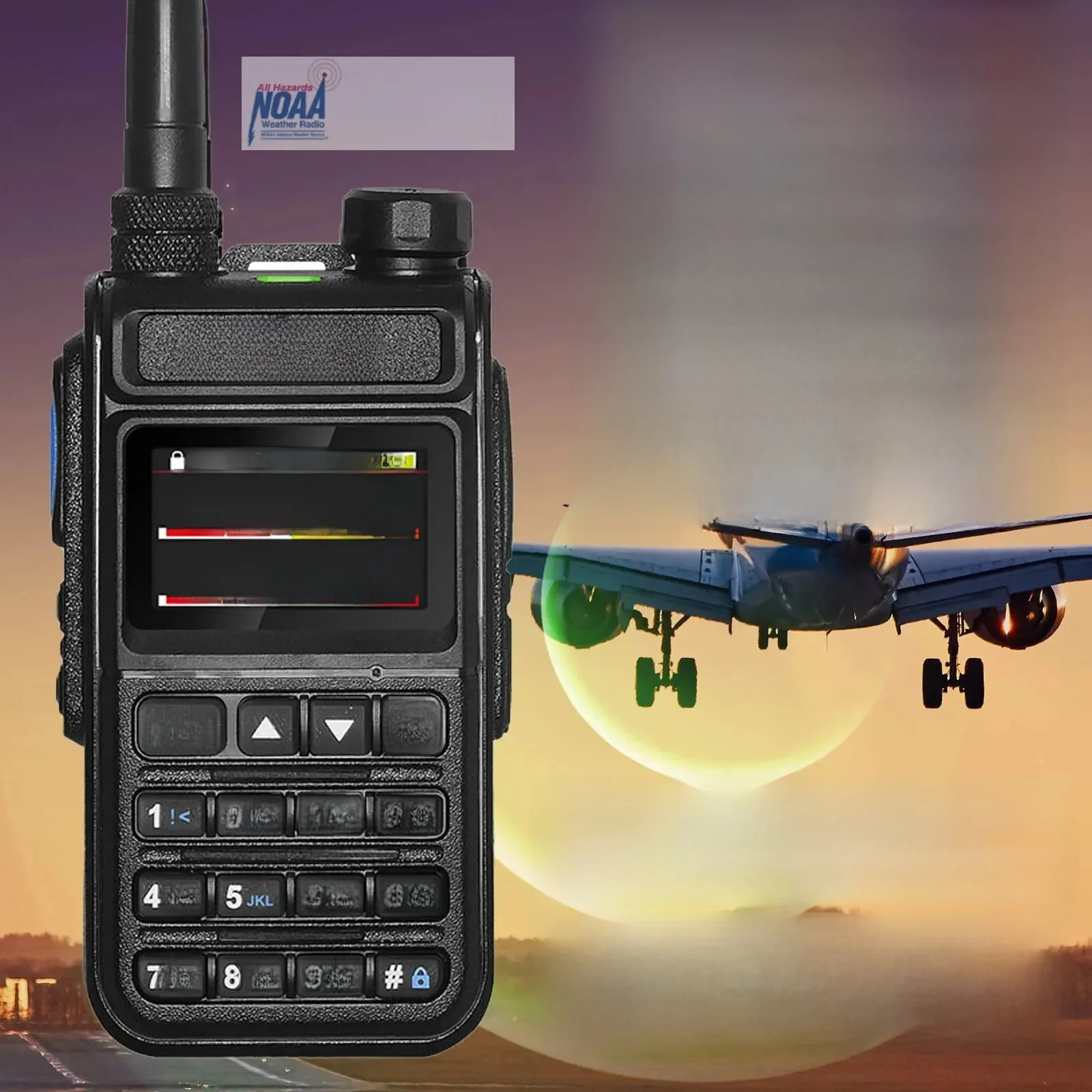 Radtel RT-890 Full Band Ham Radio Amateur 2 Way Radio 999CH Walkie Talkie AM Air Aviation Band Color Scanner Marine NOAA Scan — zdjęcie 2
