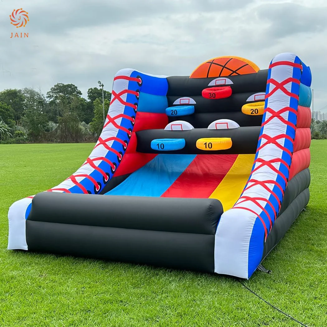 2024 new carnival game Inflatable Basketball shoot Game Basketball Hoop Shot Game Shooting Tossing Games