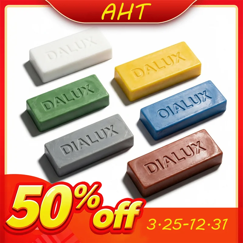 AH 6PCS Color Polishing Rouge Compound Bars Set Jewelry Gold Silver Metal Buffing Wax for Jewelry Making Watch Repair Polishing