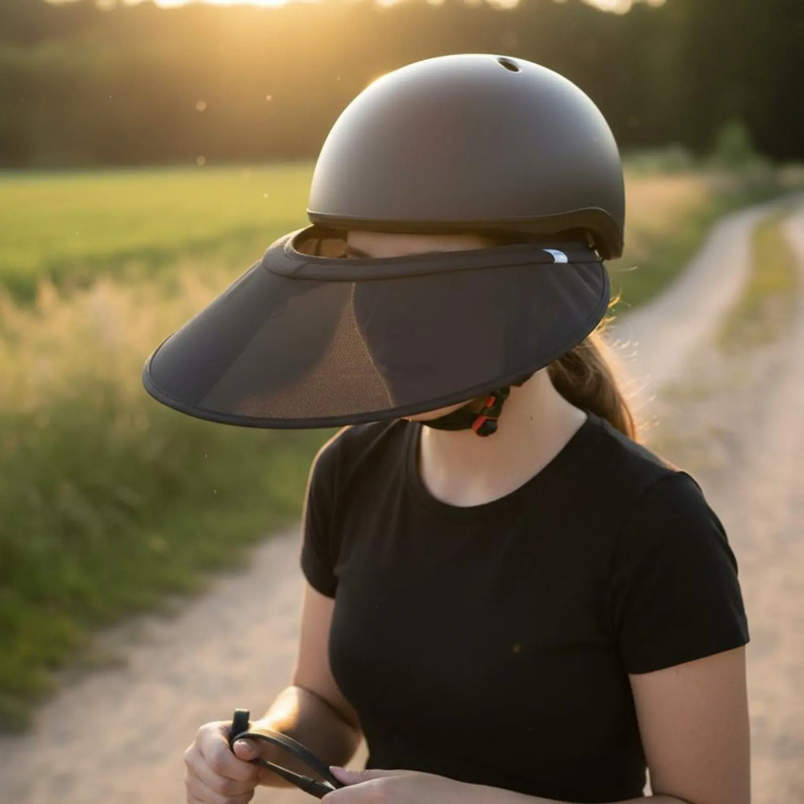 Helmet Sun Visor Protection Riding Helmet Brim Lightweight Outdoor Gear for Outdoor Biking Rafting Rock Climbing