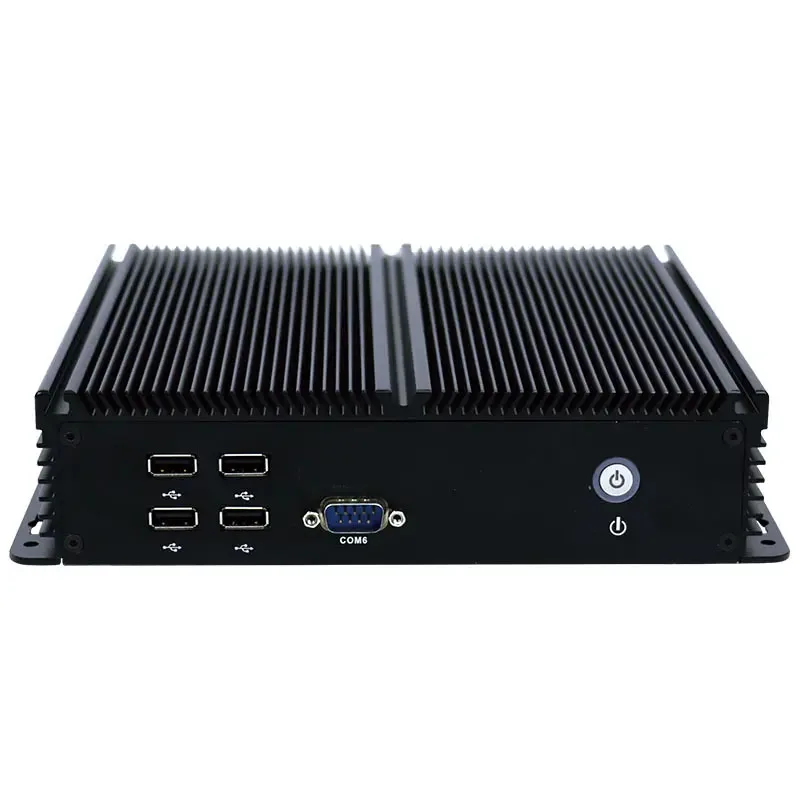 Partaker Dual LAN Fanless J1900 Mini PC con 6COM RS485 opzionale per l'istruzione, l'automazione medica e industriale, computer incorporato