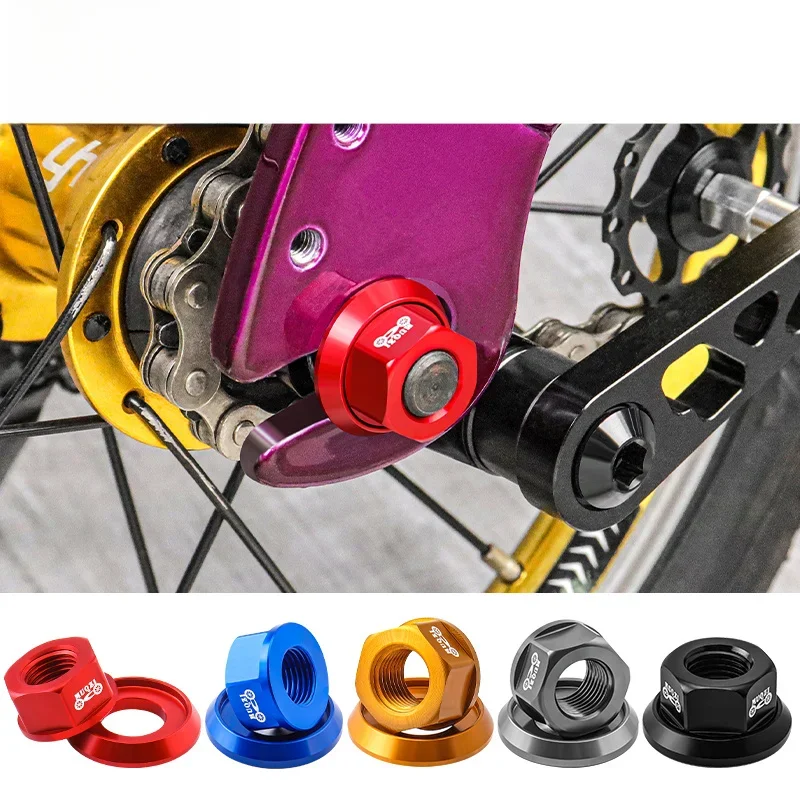 AliExpress MUQZI 2pcs Bike 3/8 Hub Nut Flange Before Rear  Wheel Lock Screw Aluminum Alloy Bolt MTB  Road