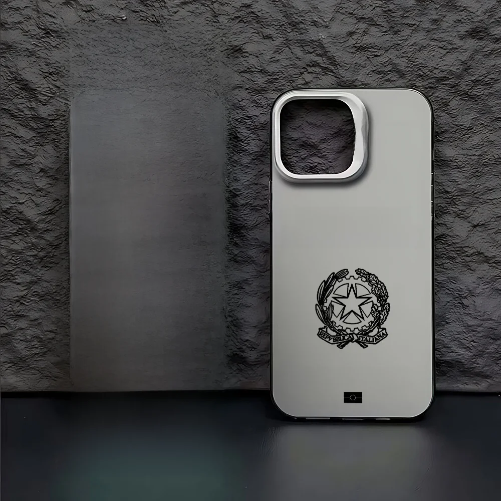 Coque de téléphone passeport italien, étui arrière antichoc mat bonbon pour iPhone 16 15 14 13 12 11 Pro Max X XR XSMAX 8 7 Plus