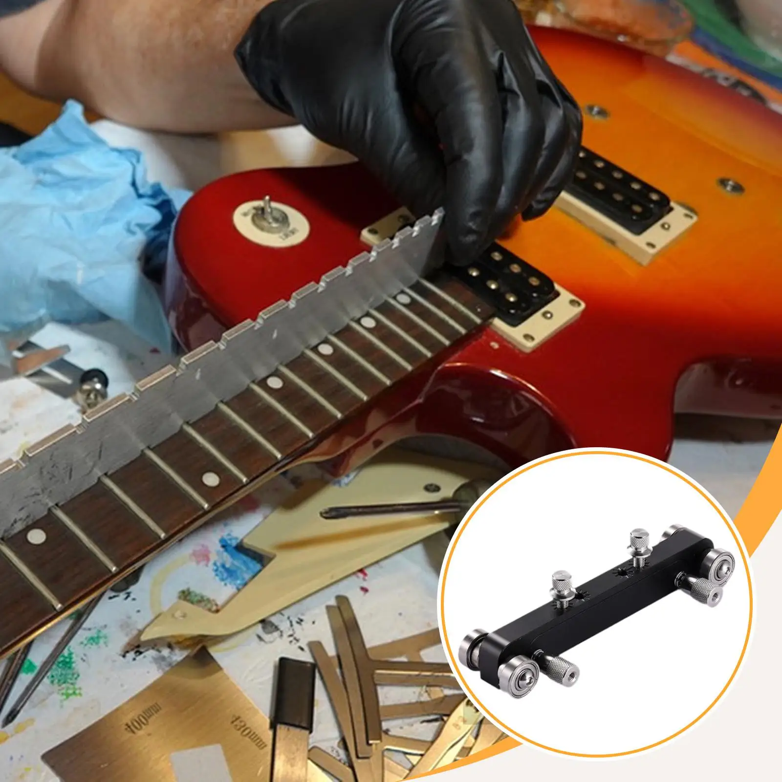 

Гитарная гайка, мостовая шлифовальная машина, набор шлифовальных инструментов для мастеров, прецизионная струна, регулировка высоты, ремонт для электрической акустики