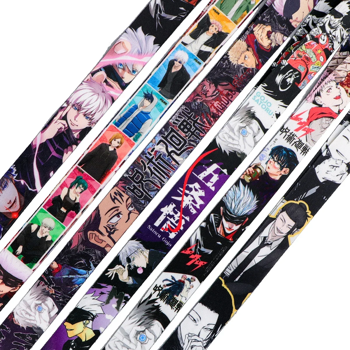 Lanières Manga pour clés, carte d'identité, sangles de téléphone de gymnastique, porte-Badge USB, bricolage, corde de suspension, sangles de cou, porte-clés, lanière Anti-perte