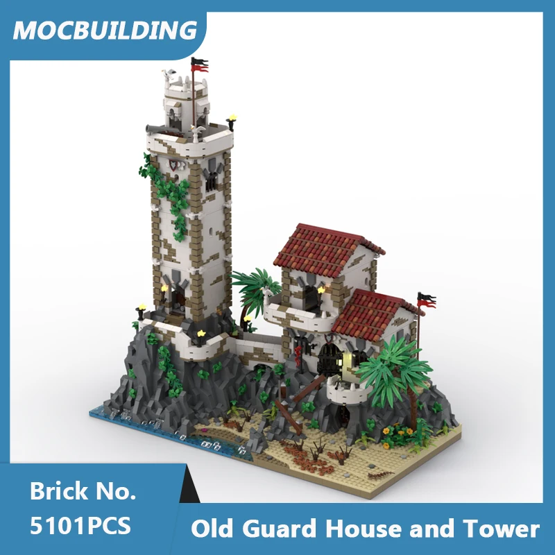 Port Sauvage Old Guard House and Tower MOC Building Blocks Model Modular Architecture DIY Assembled Bricks Toys Gifts 5101PCS
