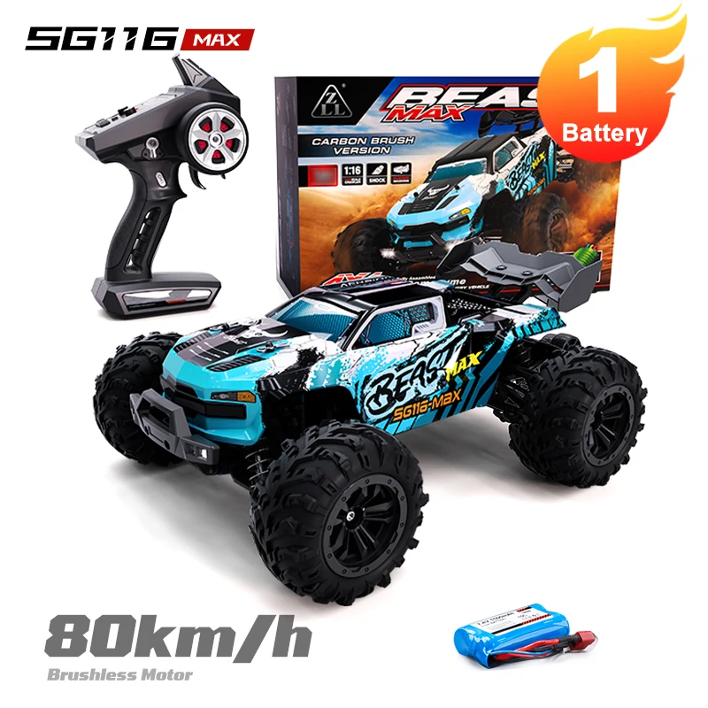 ZNLYRION 4WD RC Car 1:16 SG116MAX/PRO Brushless 80KM/H High Speed