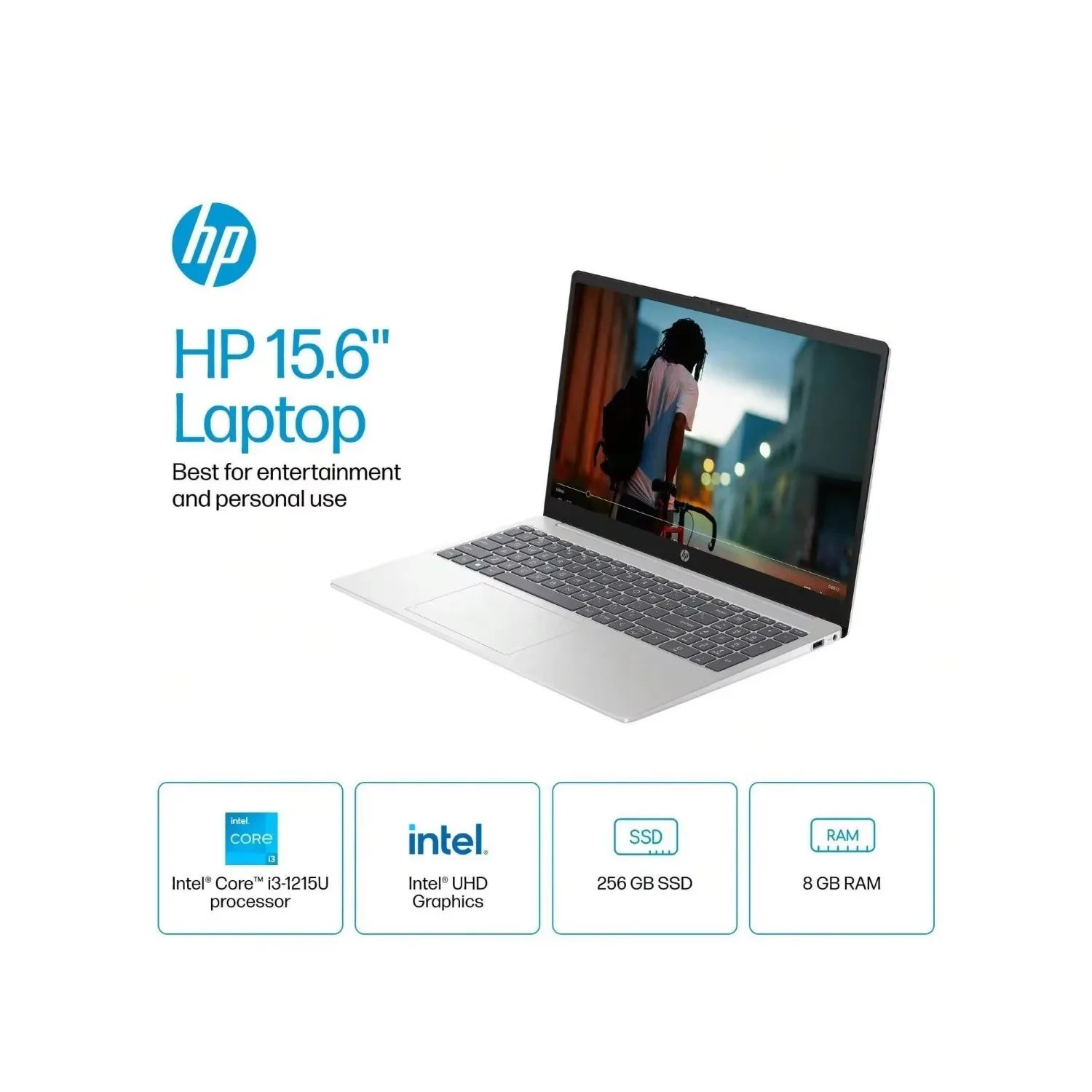 HP 15.6" HD Business Laptop,Intel Core i3-1215U,64GB RAM,2TB SSD,Intel UHD Graphics,WiFi 6E,Windows 11 Pro,with Gaming Mouse