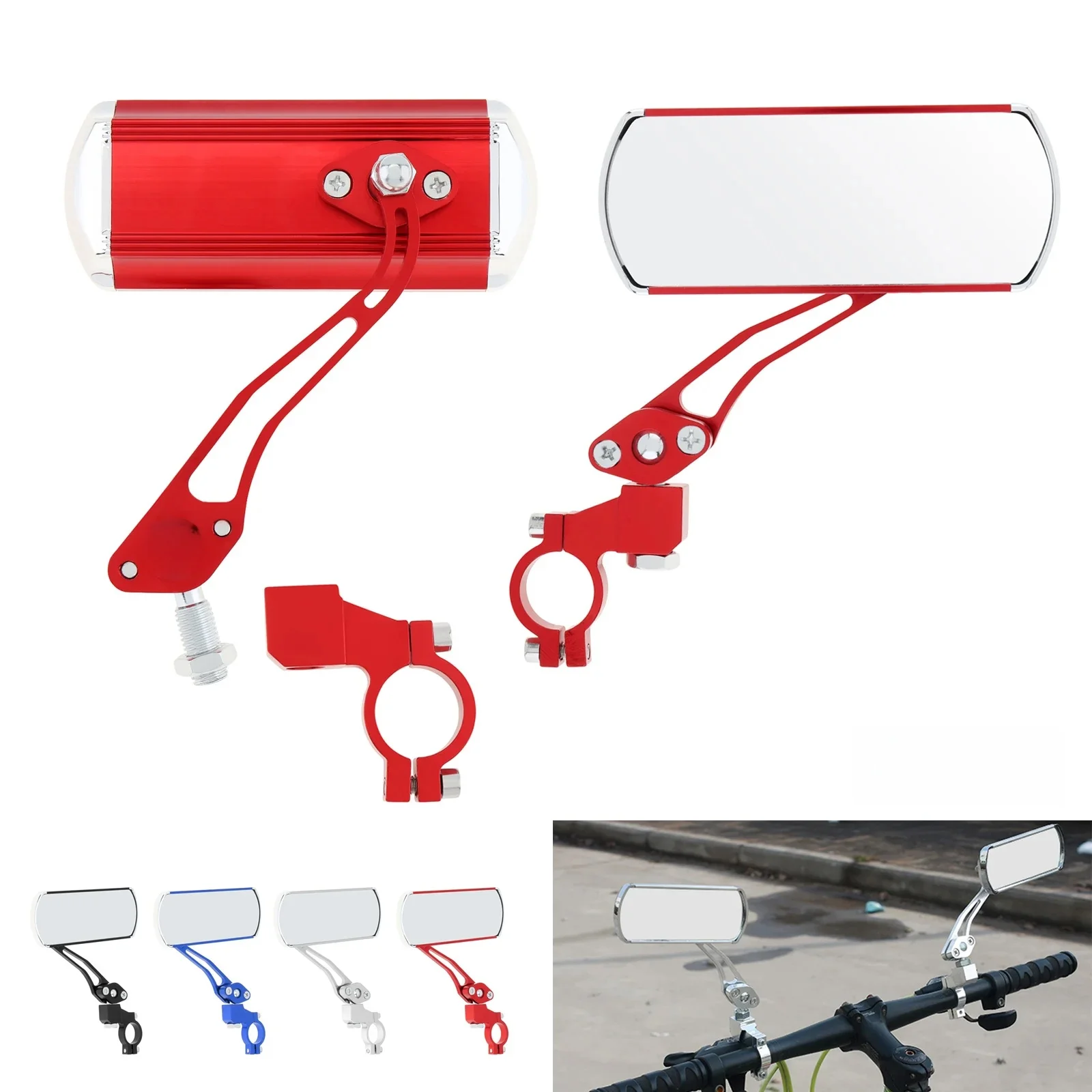AliExpress NONE 1 Pair Rotatable Ultralight Bicycle Handle Mirrors for Most Bicycles / Electric Vehicles / Motorcycles