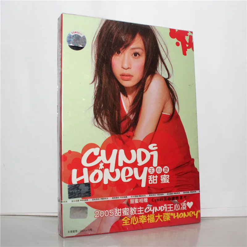 

China CD Disc Lyrics Book Set Chinese Pop Music Female Singer Cyndi Wang Wang Xinling Honey 2005 Album Songs