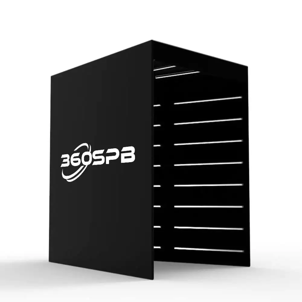 

360SPB SLE5 Square LED 360 Photo Booth Enclosures for DJ parties weddings events