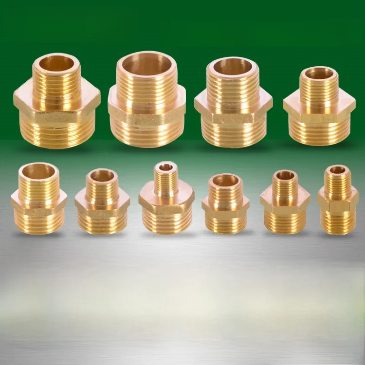 Raccord de mamelon hexagonal pour tuyau en laiton, 1/8 "1/4" 3/8 "1/2" 3/4 "1" BSP, filetage mâle, adaptateur rapide, connecteur de coupleur pour eau, huile, gaz