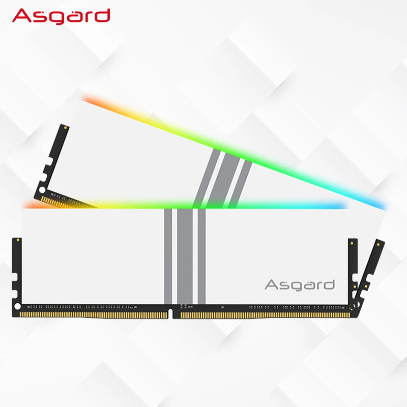 Asgard memoriam ram ddr 4 8GBx2 3200MHz 3600MHz DDR4 RGB RAM Valkyrie Series RGB RAM Polar White ddr4 Memory Ram for Desktop