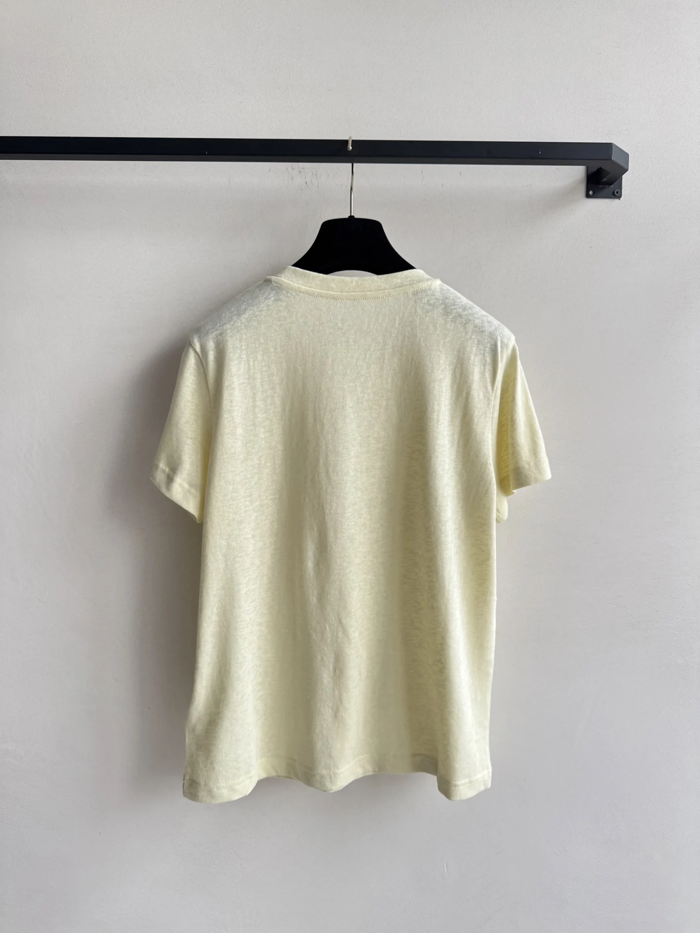 

2025 New T-shirt Solid Short-sleeved O-neck Cotton Fashionable Versatile Slimming Figure-hugging