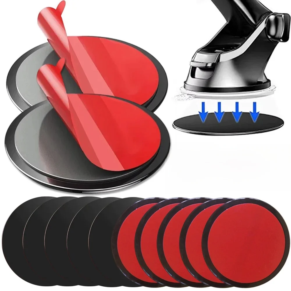 Base adhésive universelle de support de tableau de bord de ventouse de voiture pour les supports GPS de Navigation support rond de support de téléphone portable de voiture de 80mm