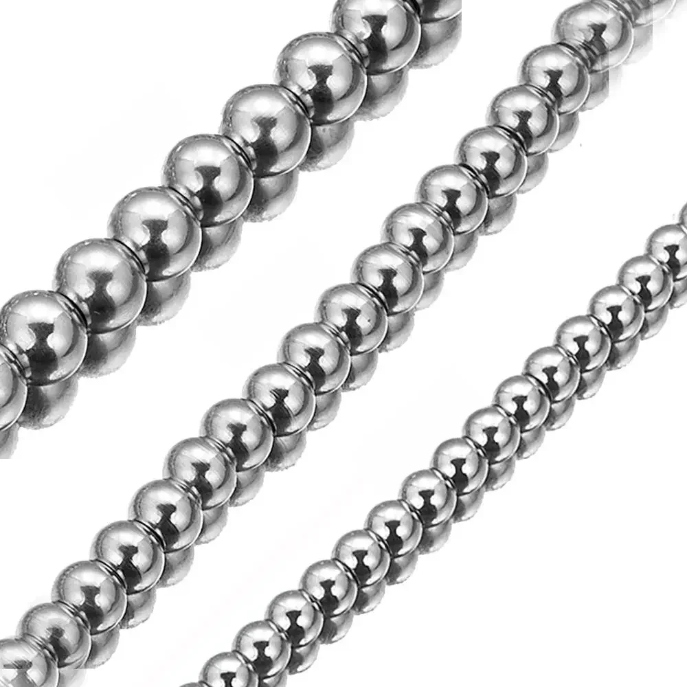 6mm/8mm/10mm ciężki stal nierdzewna 316L różańce Link Chain naszyjnik dla kobiet mężczyzn biżuteria — zdjęcie 2