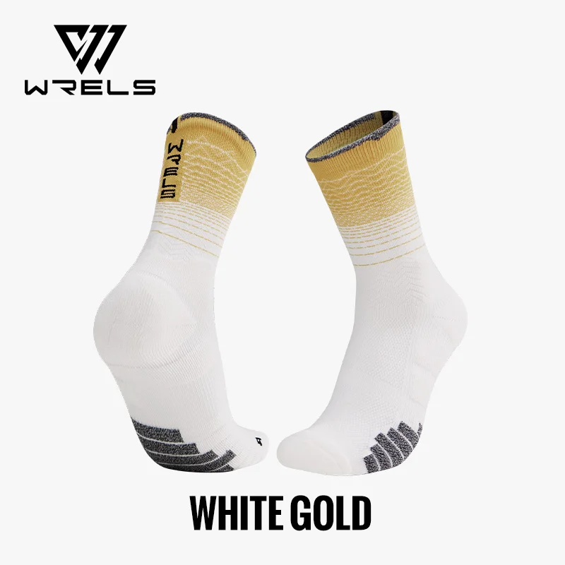 WRELS 1/2/3 gepolsterte Sport-Sportsocken, atmungsaktive Laufsocken, gepolstert, feuchtigkeitsableitend, für Spaziergänge, Wandern, Laufen