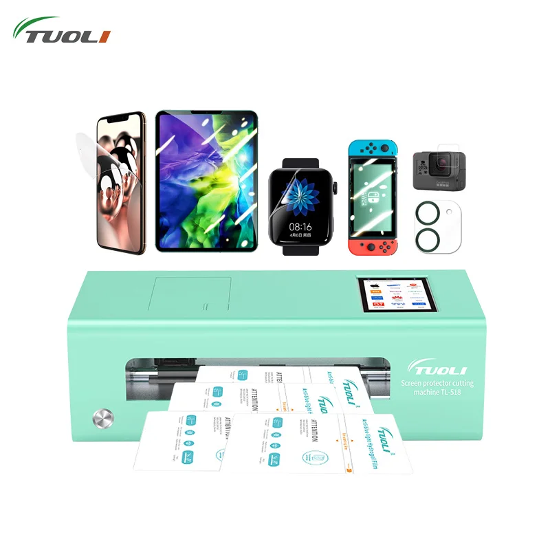 Tuoli TL518 Oca Smart Screen Protector Cutter Fully Automatic Mobile Cover Making Machine