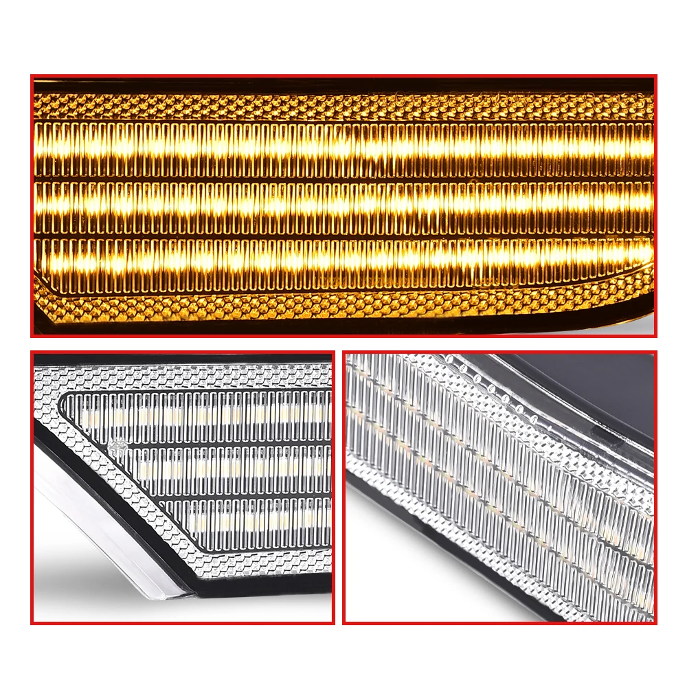 الجبهة واضحة Led إشارة متتابعة الجانب ماركر ضوء صالح ل 2018-2022 هوندا أوديسي 33800-Thr-A01 ، 33850-Thr-A01 كروم الإسكان
