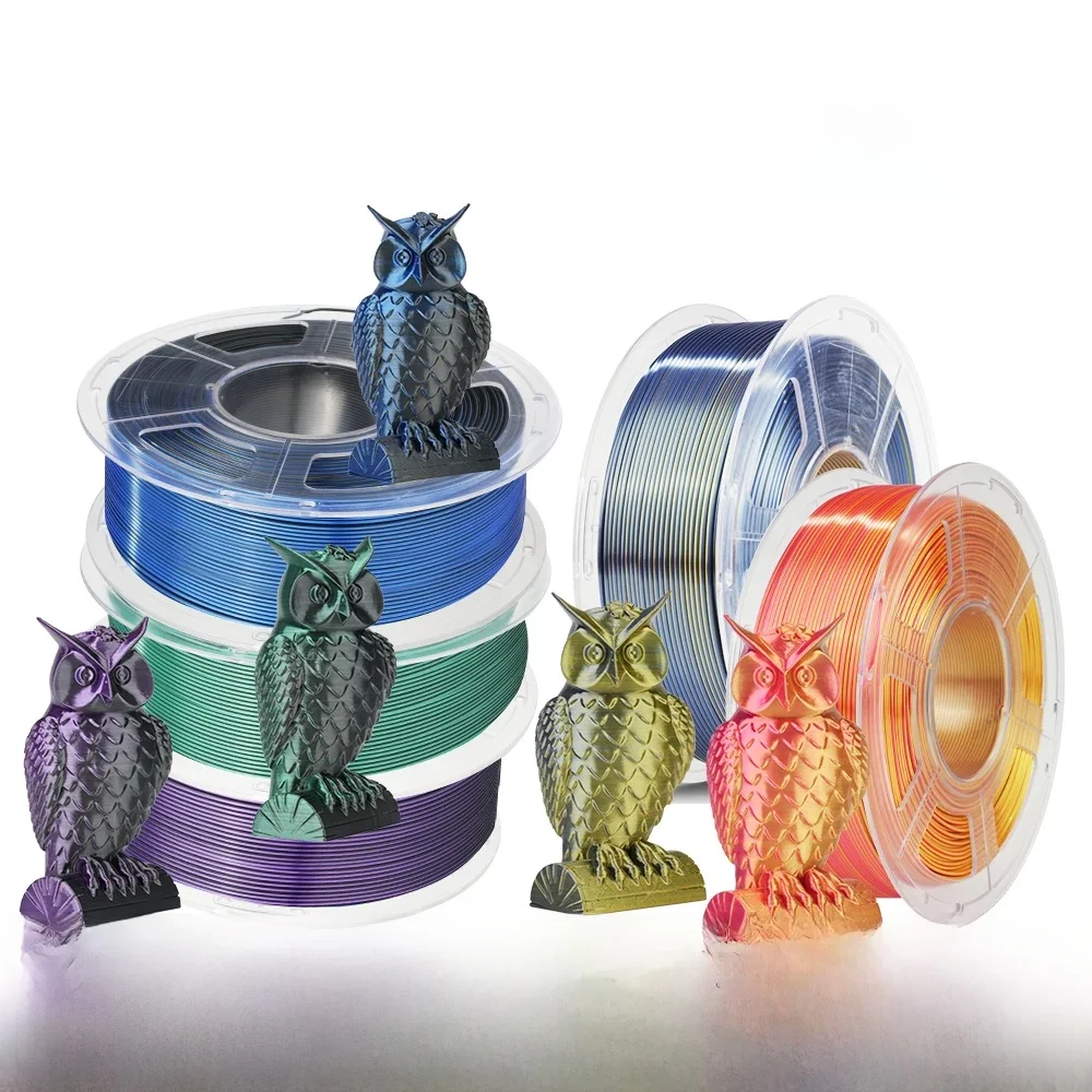 JAYO 3D Printer Filament 1.75mm ZIJDE/TPU ZIJDE/PLA PLUS ZIJDE 5 Rolls 2.5 KG/5.5 KG 100% Geen Bubble FDM 3D Printer Materialen DIY Gift - afbeelding 2