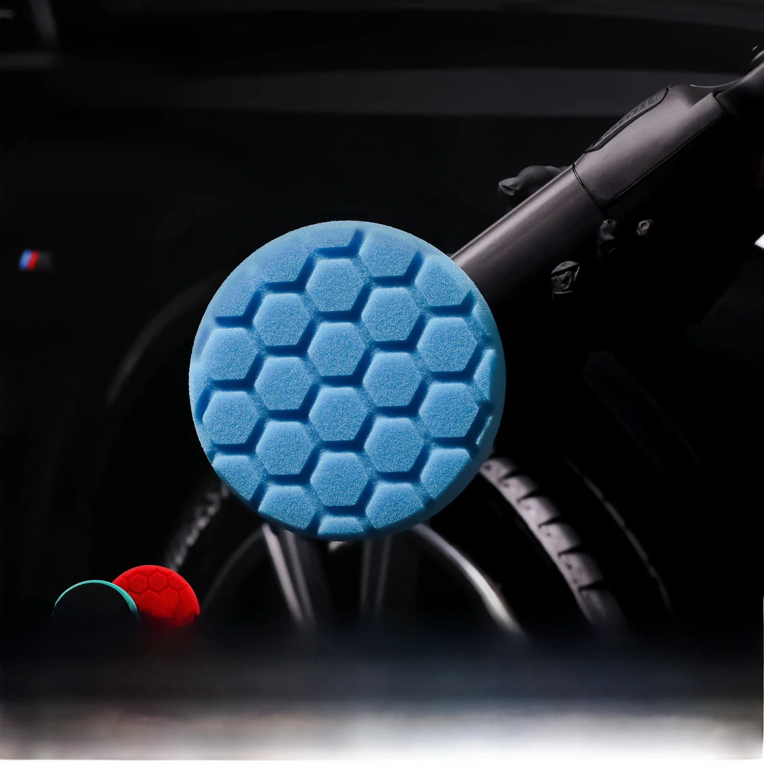 SPTA 1PC 3"(80mm)/5"(125mm)/6"(150mm)/7"(180mm) Tampons de polissage hexagonaux en éponge pour polisseuse rotative DA GA